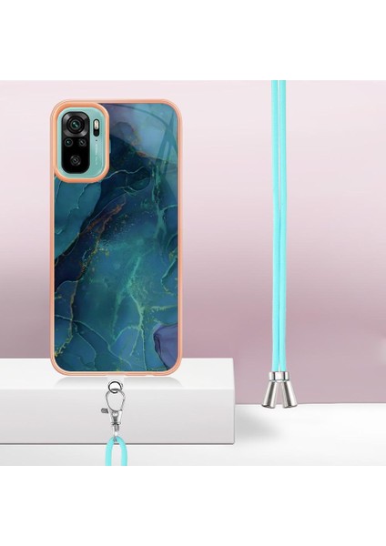 Xiaomi Redmi Için Not 10 4g/not 10S Mermer Kapak Yumuşak Tpu Tampon (Yurt Dışından)
