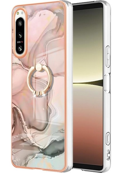 Sony Xperia 5 Iv Için Kılıf 360 &deg; Dönebilir Halka Tampon Mermer Darbeye Tpu (Yurt Dışından) modelleri