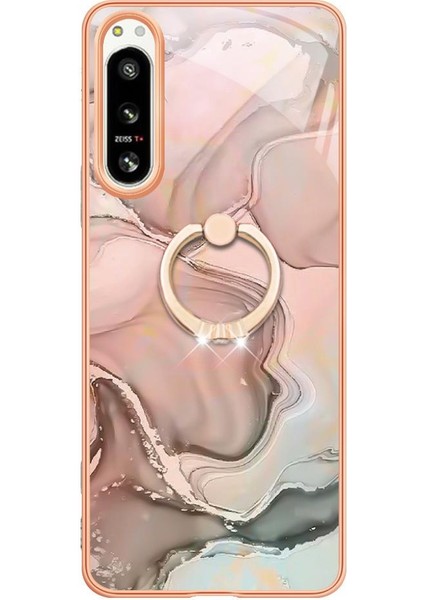 Sony Xperia 5 Iv Için Kılıf 360 &deg; Dönebilir Halka Tampon Mermer Darbeye Tpu (Yurt Dışından) indirimleri