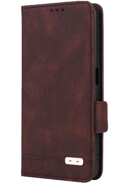 Realme V30/V30T 5g Deri Folio Flip Case Koruyucu Kapak Tam (Yurt Dışından)