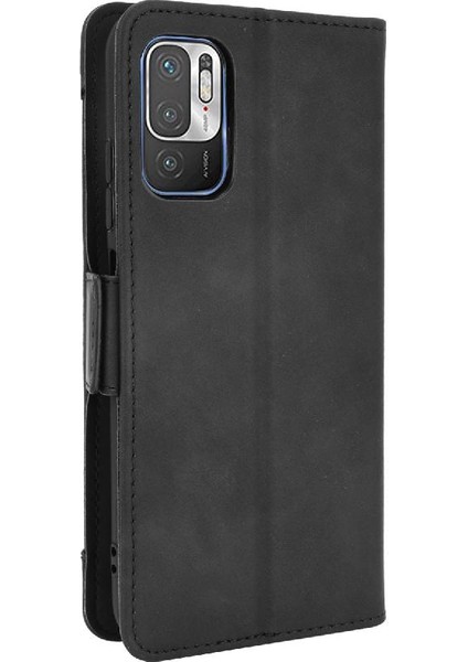 Xiaomi Redmi Için Not 10 5g Ayarlanabilir Ayrılabilir Kart Tutucu Manyetik Kapatma Deri Cüzdan Kapak (Yurt Dışından)