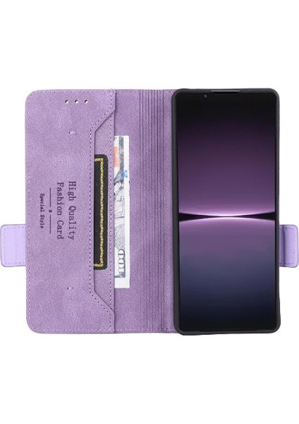 Kart Tutucu Kickstand ile Sony Xperia 1 V 2023 Kart Ekleme Için Kılıf (Yurt Dışından)