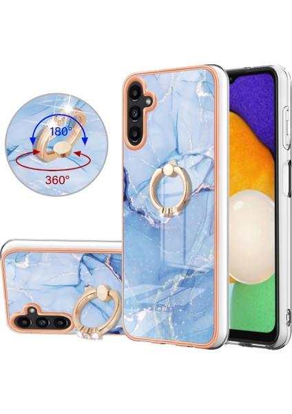 Samsung Galaxy A13 5g Için Kılıf 360 &deg; Dönebilir Halka Mermer Darbeye Tpu (Yurt Dışından) modelleri