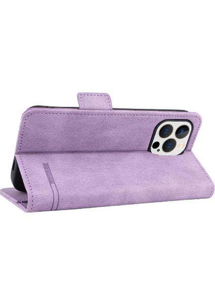 Iphone 14 Için Kılıf Pro Koruyucu Kapak Deri Kart ile Folio Flip Case (Yurt Dışından)