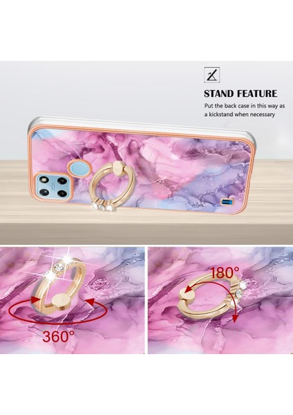 Realme C21Y/C25Y Mermer Darbeye Dayanıklı Tpu Silikon 360 &deg; Dönebilir (Yurt Dışından) fiyatları