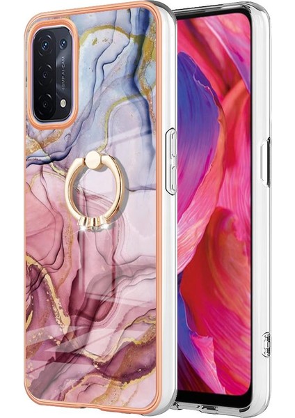 Oppo A93 5G/A93S 5g Tampon Için Kılıf 360 &deg; Dönebilir Yüzük Mermer Darbeye (Yurt Dışından) modelleri