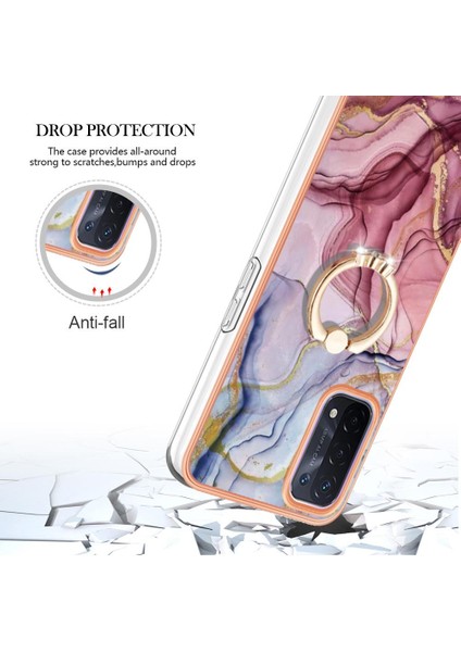 Oppo A93 5G/A93S 5g Tampon Için Kılıf 360 &deg; Dönebilir Yüzük Mermer Darbeye (Yurt Dışından) indirimleri