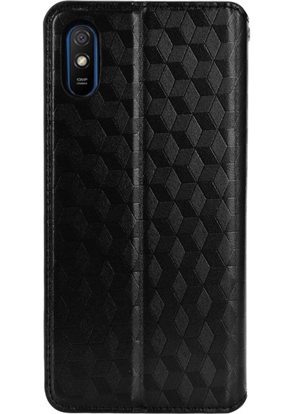 Xiaomi Redmi 9A 3D Desen Pu Deri Manyetik Kapatma Kartı (Yurt Dışından)