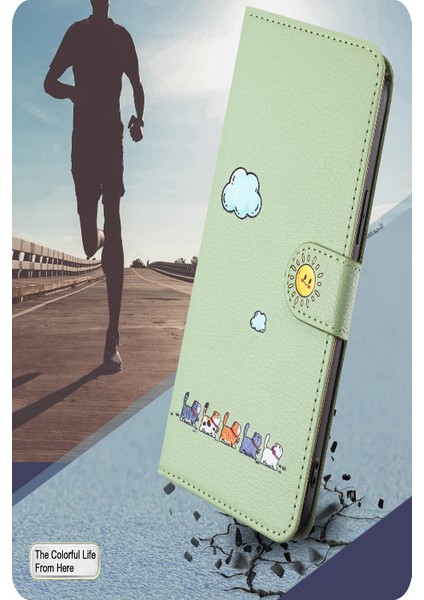 Iphone 15 Için Pro Karikatür Kedi Telefon Kılıfı Deri Kılıf (Yurt Dışından) modelleri