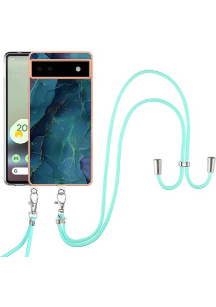 Google Piksel 6A 5g Ayrılabilir Kayış Crossbody Kordon Yumuşak Tpu Için Kılıf (Yurt Dışından)