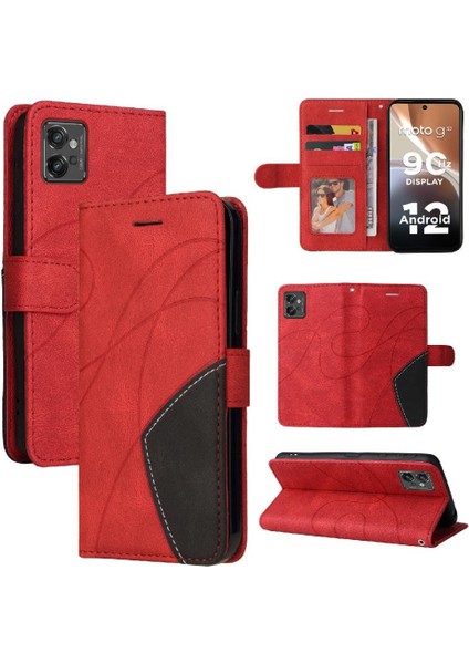 Motorola G32 Için Kart Yuvası Standı Kickstand Koruyucu Iki Renkli (Yurt Dışından)