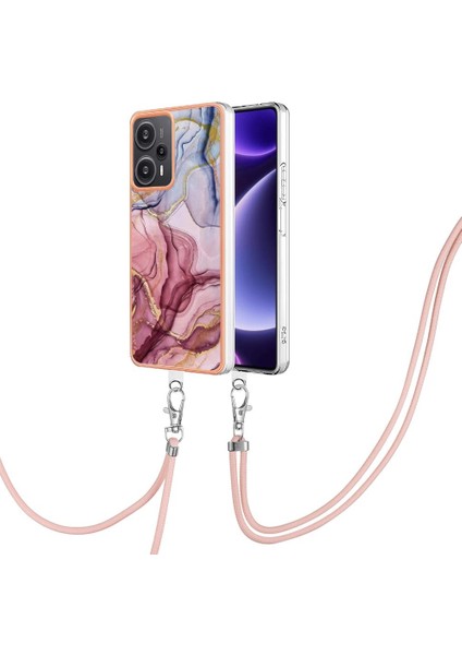 Xiaomi Poco F5 5g Kapak Yumuşak Tpu Tampon Mermer Ayrılabilir Kayış (Yurt Dışından)