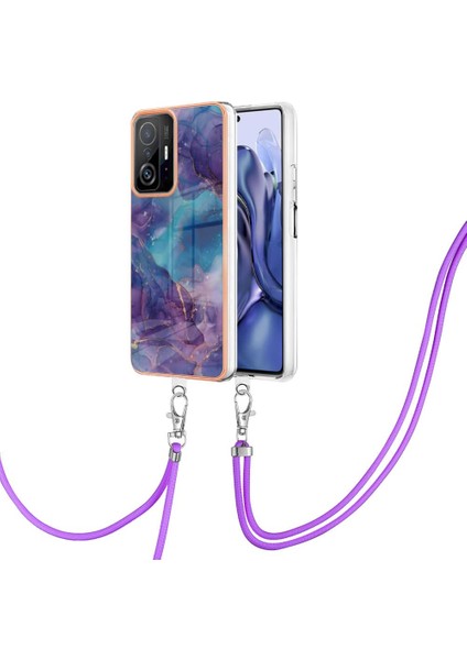 Xiaomi 11T/11T Pro Yumuşak Tpu Tampon Kapak Mermer Ayrılabilir Kayış (Yurt Dışından)