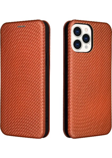 IPhone 13 Için Kılıf Pro Max Deri Folio Flip Case ile Tam Koruma (Yurt Dışından)