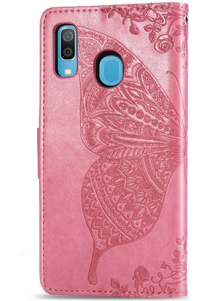 Samsung A30 Kanat Çok Renkli Cüzdan Kelebek Iş Için Kılıf (Yurt Dışından)