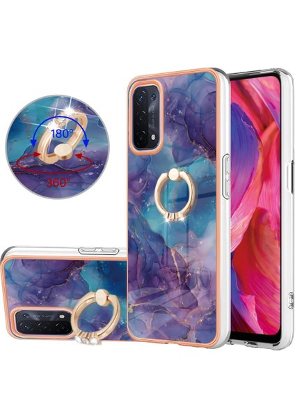 Oppo A93 5G/A93S 5g Tampon Için Kılıf 360 &deg; Dönebilir Yüzük Mermer Darbeye (Yurt Dışından) fırsatları