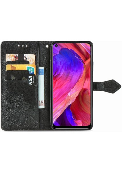 Oppo A54 5g Darbeye Deri Kılıf Için Kılıf Basit Iş Çevirme Kapağı (Yurt Dışından)