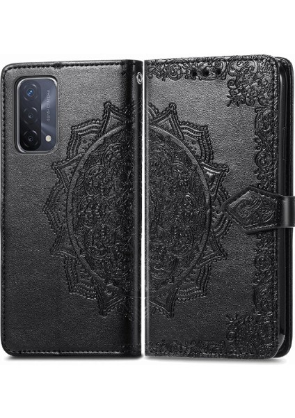 Oppo A54 5g Darbeye Deri Kılıf Için Kılıf Basit Iş Çevirme Kapağı (Yurt Dışından)