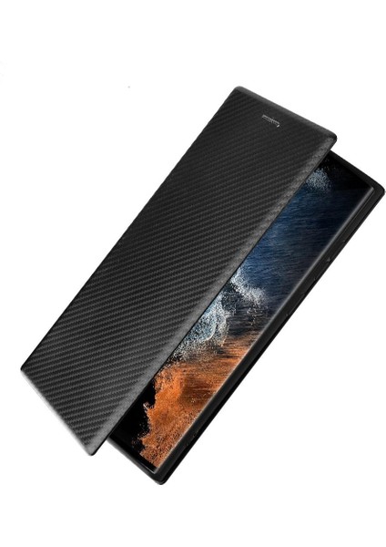 Samsung Galaxy S22 Ultra Deri Folio Flip Case Kart Ekleme Için Kılıf (Yurt Dışından) fiyatları