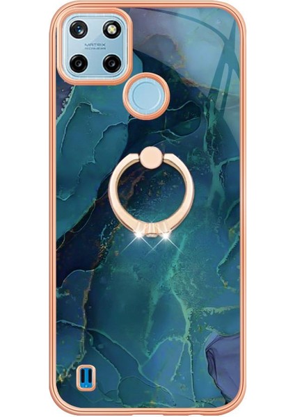 Realme C21Y/C25Y Mermer Darbeye Dayanıklı Tpu Silikon 360 &deg; Dönebilir (Yurt Dışından) fiyatları