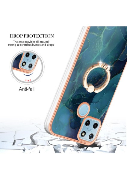 Realme C21Y/C25Y Mermer Darbeye Dayanıklı Tpu Silikon 360 &deg; Dönebilir (Yurt Dışından) indirimleri