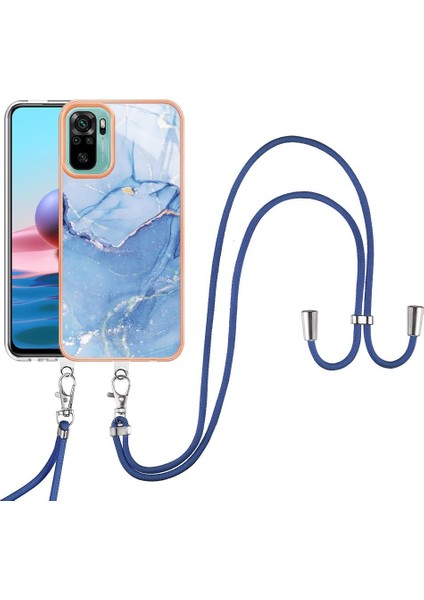Xiaomi Redmi Için Not 10 4g/not 10S Mermer Kapak Yumuşak Tpu Tampon (Yurt Dışından)