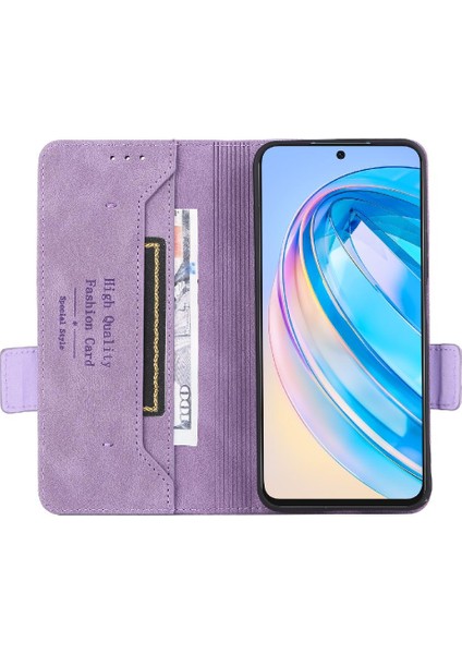 Kart Tutucu Kickstand ile Onur X8A Deri Folio Flip Case Için Kılıf (Yurt Dışından) indirimleri