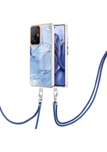 Xiaomi 11T/11T Pro Yumuşak Tpu Tampon Kapak Mermer Ayrılabilir Kayış (Yurt Dışından)