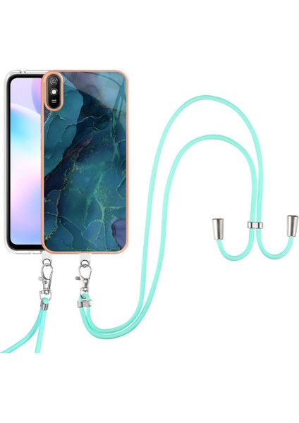 Xiaomi Redmi 9A Yumuşak Tpu Tampon Mermer Kapak Ayrılabilir Kayış (Yurt Dışından)