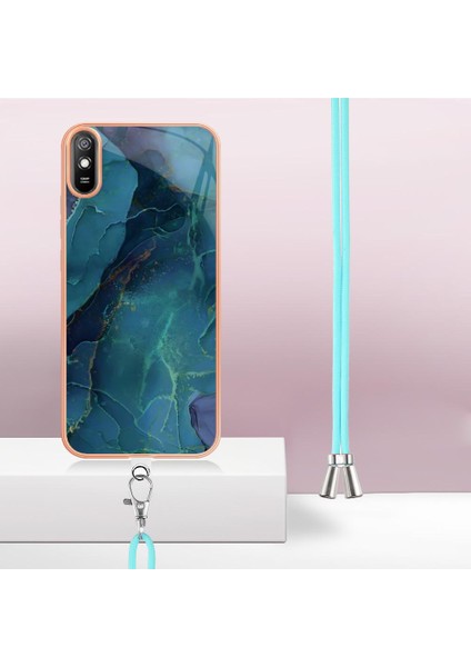 Xiaomi Redmi 9A Yumuşak Tpu Tampon Mermer Kapak Ayrılabilir Kayış (Yurt Dışından)