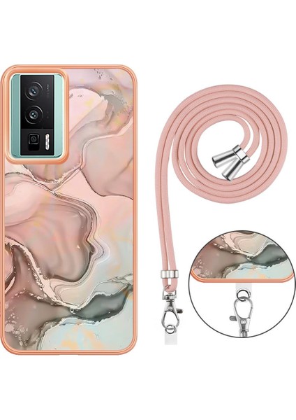 Xiaomi Poco F5 Pro 5g Yumuşak Tpu Tampon Kapak Mermer Ayrılabilir (Yurt Dışından)