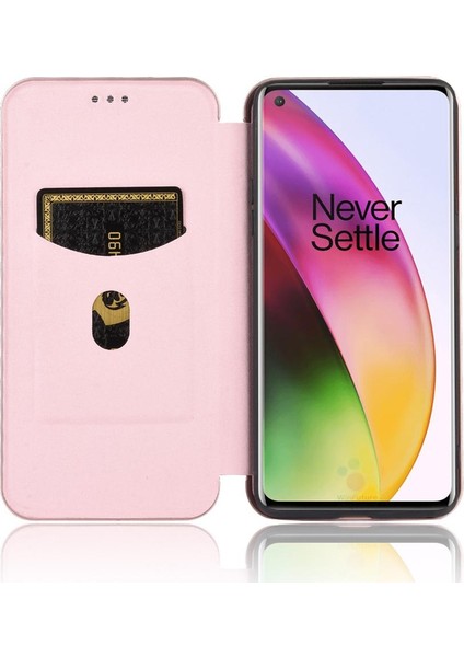 Kart ile Oneplus 8 Deri Folio Flip Case Tam Koruma Için Kılıf (Yurt Dışından)