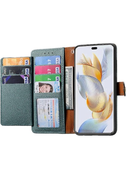 Huawei Onur Için Kılıf 90 Pro 5g Fermuar Cüzdan Kordon Aşk Deri Kılıf (Yurt Dışından)