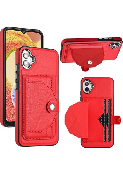 Samsung Galaxy A04E Premium Pu Deri Kickstand Koruyucu Kapak (Yurt Dışından)
