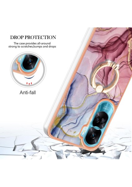 Onur Için Kılıf 90 Lite 5g Tampon 360 &deg; Dönebilir Halka Mermer Darbeye Tpu (Yurt Dışından) fırsatları