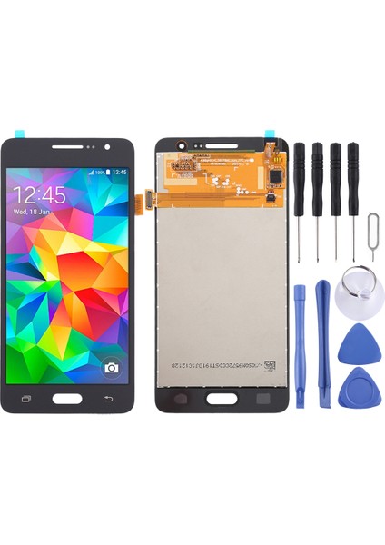 Galaxy Grand SM-G530F SM-G531F Için Oem LCD Ekran Dijitalleştirici Tam Embly (Siyah) (Yurt Dışından)