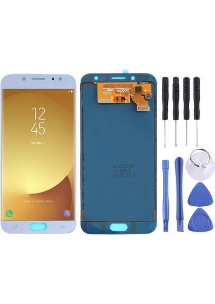 Galaxy J7 (2017) Için Tft LCD Ekranı, J730F/DS, J730FM/DS Sayısallaştırıcı Tam Embly (Mavi) (Yurt Dışından)
