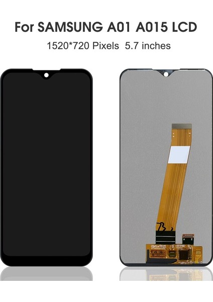 Pls Tft LCD Sayısallaştırıcı Tam Embly (Flex Kablosu Dar) (Siyah) ile Galaxy A01 Için (Yurt Dışından)