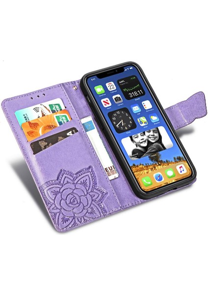 IPhone 12 / 12 Pro Kanat Cüzdan Iş Çok Renkli Kelebek (Yurt Dışından) fırsatları