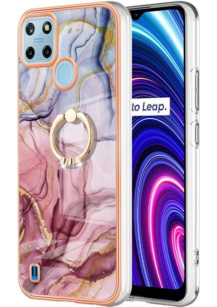 Realme C21Y/C25Y Mermer Darbeye Dayanıklı Tpu Silikon 360 &deg; Dönebilir (Yurt Dışından) fiyatları