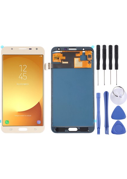 Galaxy J7 Neo, J701F/DS Için Tft LCD Ekranı, Sayısallaştırıcı Tam Embly (Altın) ile J701M (Yurt Dışından)