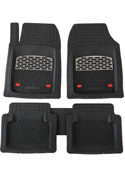 Renault Megane 2 Sedan 2003 Ile Tam Uyumlu 4d Havuzlu Üniversal Yeni Nesil Kaliteli Paspas Siyah - Black