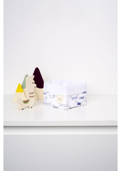 Organik Pamuk Organizer Sepet Bebek Paw 15 x 17 cm modelleri