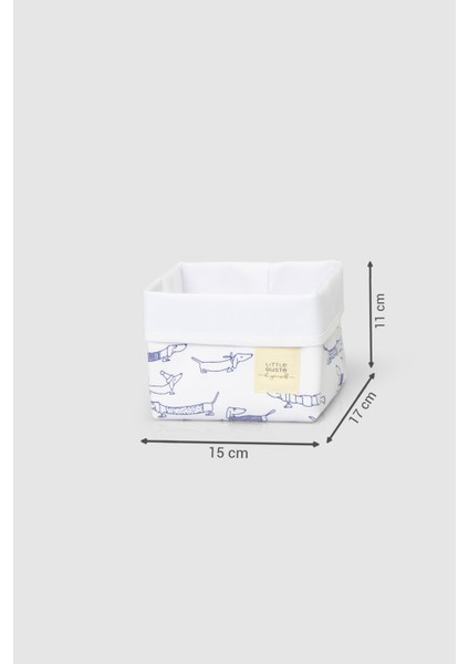 Organik Pamuk Organizer Sepet Bebek Paw 15 x 17 cm fırsatları