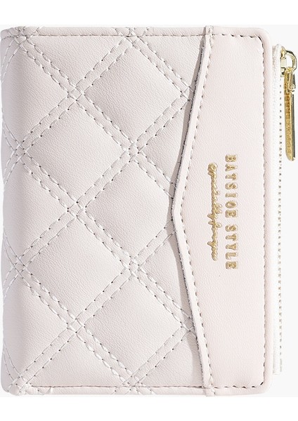 Basit Işlemeli Kadın Kısa Cüzdanı (Yurt Dışından)