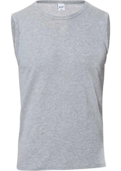 Erkek Ribana Sıfır Yaka Kolsuz Fanila Atlet 1108 - 6 Adet