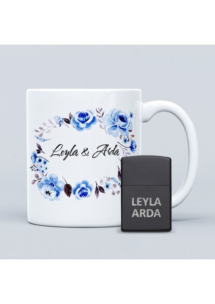 Isimli Kupa Bardak ve Kişiye Özel Zippo Çakmak