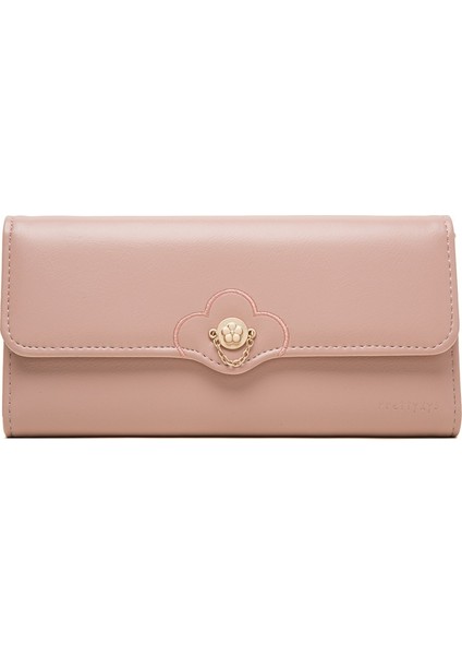 Küçük Taze Çiçek Donanım Tokası Kadın Uzun Cüzdan (Yurt Dışından)