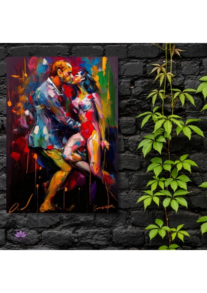 Renkli Baskılı Sayılarla Boyama Hobi Seti (Kare-Çerçeveli) 50X70 Cm: Tutku 3