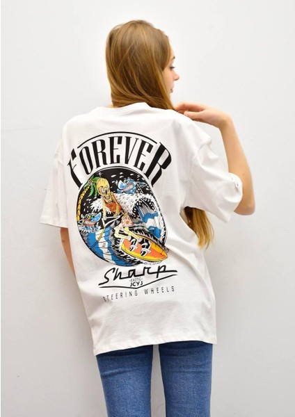 Forever Baskı Beyaz T-Shirt fiyatları